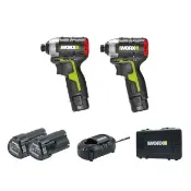 【WORX 威克士】12V 無刷鋰電衝擊起子機雙機組 WU922(起子機 衝擊起子 電動起子 雙機組 鋰電 無刷衝擊起子)