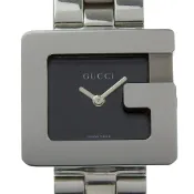 【DOKODEMO】Gucci G-Watch 3600L 不鏽鋼石英模擬顯示黑色錶盤女士手錶 [二手]