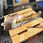 【現貨🔜】HEDGEHOG 刺蝟排氣管護蓋專用 防燙蓋鋁牌貼 LOGO鈦貼片 造型鋁貼 ⚠️不含防燙蓋，需另購買