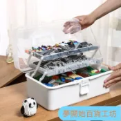 🚚甄選好物🚀熱銷樂高收納盒 多層兒童玩具積木整理箱 小顆粒拚圖零件分類盒子 美術箱 透明儲存盒 三層大容量工具盒 收