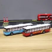 【台灣出貨】【加長巴士 警察車/消防車】大巴模型車 遊覽車 旅遊巴士 巴士玩具車 玩具巴士 旅行巴士模型車