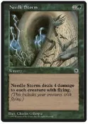魔法部屋MTG單卡售Portal 入門 一版  Needle Storm 針刺風暴【英文近Mint】