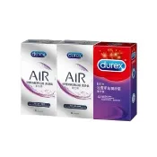 【Durex 杜蕾斯】AIR輕薄幻隱潤滑裝8入x2+超潤滑裝12入保險套(共28入-避孕套/衛生套/極致輕薄系列)