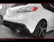 13 14 馬自達3 MAZDA3 後飾板 單出 雙出 空力套件