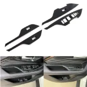 (店+)適用於YARIS Cross 玻璃升降 纖維紋路飾板 Toyota 水轉印 卡夢內裝 改裝 防刮 耐磨 運動化