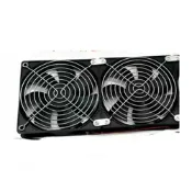 玉山最低比價網 [6大陸直寄] 12CM機箱靜音 110V-220V可調速電腦機櫃顯卡架水冷排暴力散熱風扇 升級版7500轉速暴風24CM*12CM(雙風扇並聯帶調速器)
