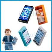 LEGO 樂高 76108 手機 全新品, Tile 1x2 印刷 平滑磚 電話 相機 智慧型手機 行動電話