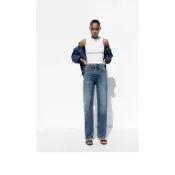 TRF MOM FIT 高腰牛仔褲 ZARA 海藍色