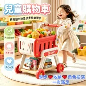 ⚡桃園出貨⚡兒童購物手推車 家家酒玩具 模擬超市 寶寶學步推車玩具 水果量販店 廚房玩具 益智早教學步玩具 生日禮物