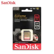SANDISK Extreme SD SDXC  64GB C10 U3 V30 速度高達 170MB /s  單眼適用