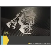 【KEEP LEFT】創意車貼〔KL-0122〕R2D2 Star Wars Empire 星際大戰 貼紙 客製 多色