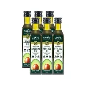【GROVE 克羅福】紐西蘭100%純天然頂級冷壓初榨酪梨油250ml-原味 六入組(可生飲/高溫烹調/總公司代理)