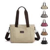 (店+)【Rosse Bags】休閒旅行帆布大容量托特包(卡其色 / 灰色 / 咖啡色 / 紫咖色 / 黑色)