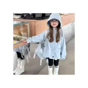 (店+)兒童衝鋒衣戶外春秋童裝新款2025女童連帽外套防風韓版寶寶上衣潮