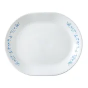 【美國康寧 CORELLE】鄉野藍 12吋腰子盤
