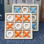 三連線井字棋 / 圈叉 OX棋 早教 益智遊戲 休閒 對戰井字遊戲 / 井字棋 兒童桌遊 玩具 親子互動 現貨【國王皇后