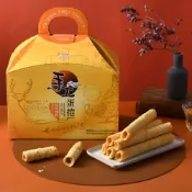 嘉義福義軒 手工原味機能蛋捲禮盒475g (奶蛋素)｜禮盒 伴手禮 團購人氣美食