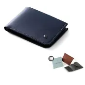 【Bellroy】Hide & Seek Lo 系列真皮橫式零錢短夾(海軍藍)