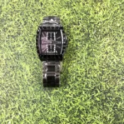 WIRED 時尚三眼計時系列酒桶型-IP全黑-41mm (AF8Q99X)
