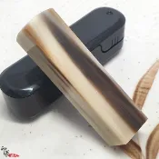 {印篆達人刻印鋪}特A級赤牛角印章5分方(含刻工，附印盒)無白點記號