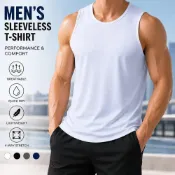  (店+)台灣現貨運動背心男夏天輕薄透氣冰絲運動上衣大尺碼吸濕排汗彈性短版t恤休閒登山工作跑步短袖寬鬆圓領吸汗速乾衣籃球羽球棒球衣