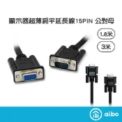 MAGIC 台灣製 高級VGA顯示器超薄延長線15PIN公對15PIN母【現貨】 螢幕專用 投影機 液晶螢幕 電漿電視