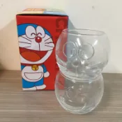 哆啦a夢 doraemon 2017限定 紀念杯 水杯 對杯 玻璃杯 麥當勞 台灣製造 光雕杯 小叮噹