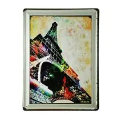 【OPUS LOFT純真年代】30X40仿舊鐵皮畫/壁飾/壁貼(TP2030 渲染鐵塔)