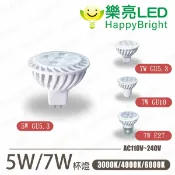 永光照明 🚛〖樂亮〗含稅 LED MR16 杯燈 5W / 7W / 8W GU5.3、GU10、E27 全電壓 免安杯燈 免驅動器 〖永光燈飾〗