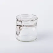 【日本星硝】金屬扣環密封玻璃瓶0.5L