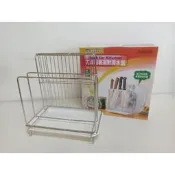 刀架 304不鏽鋼砧板架 廚房瀝水架 304(18-8)不銹鋼刀具砧板架附滴水盤26cmx16cmx21cm台灣製造皇家