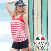 【旅狐TRAVEL FOX】大女長版三件式泳衣C18706