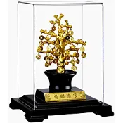 開運陶源招財純金箔禮品【金錢樹】【發財樹】