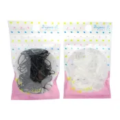 Bijoux C G50050- 韓製 超彈力 橡皮圈 (60入) 黑／透明 髮飾 橡皮筋【小三美日】D500504