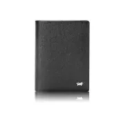 【BRAUN BUFFEL 德國小金牛】HOMME-M 12卡直立中夾-黑色(BF306-359-BK) 錢包送禮推薦
