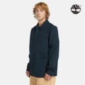 Timberland 男款深寶石藍帆布休閒外套|A2PB1433