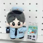 現貨【棉花娃-小小警察】10cm 10公分 無屬性 娃衣 娃娃 衣服 可愛 警官 小警察 裝扮 警帽 對講機 制服 藍色
