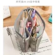 台灣爆款💖筆袋 文具盒 鉛筆盒 痛包 三層透明考試專用學生筆袋文具盒撞色鉛筆大容量收納袋網紗拉鏈袋