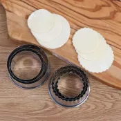 灣灣暢銷不鏽鋼切餃子皮工具套裝家用包餃子神器圓形花邊壓水餃皮刀製作器