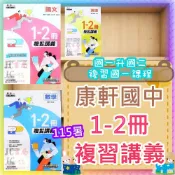 (店+)【康軒．育橋】JC書局 康軒國中 115暑 暑假 麻辣複習 講義 國文 英語 英文 數學 1-2冊 國1升國2 1~2