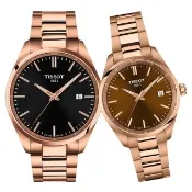 【TISSOT 天梭】PR100系列 簡約時尚對錶-40+34mm 送禮(T1504103305100/T1502103329100)