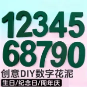 💖 爆款 💖創意數字花泥18歲生日禮物花盒異形模型花店資材發泡花泥包裝材料插花泥吸水強花泥水手工DIY材料