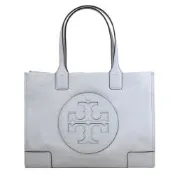 TORY BURCH 品牌大LOGO尼龍托特包(淺藍 小款)