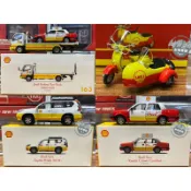 老周微影 Tiny 1/64 拖板車 163 花見台 平板拖車 展會限定 Shell 殼牌 偉士牌 計程車 合金模型車