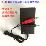 鎳氫，鎳鎘電池組2-20串  智慧型充電器2.4V-24V鱷魚夾