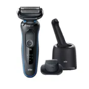 【BRAUN百靈】新5系列免拆快洗電鬍刀(51-B7200cc)｜福利品 自動清洗座 公司貨 保固2年 父親節 刮鬍刀