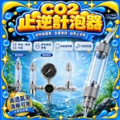 CO2金屬止逆計泡器 二氧化碳計泡 單頭 雙頭 CO2鋼瓶 co2计泡器 雙頭记泡器 水族流量計算 玻璃螺旋記泡器
