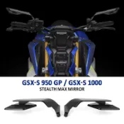 楓幕百貨 【現貨】適用於Suzuki GSX-S 950 GSXS 1000 GP 機車配件改裝後照鏡 CNC廣角定風翼反光鏡