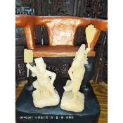 七爺八爺含法器一對。
