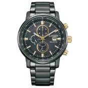 大高雄鐘錶城 CITIZEN星辰 CA0846-81E 大錶徑時尚光動能計時腕錶/黑面43mm｜樂天領券現折★全館特惠中★指定刷卡回饋10%